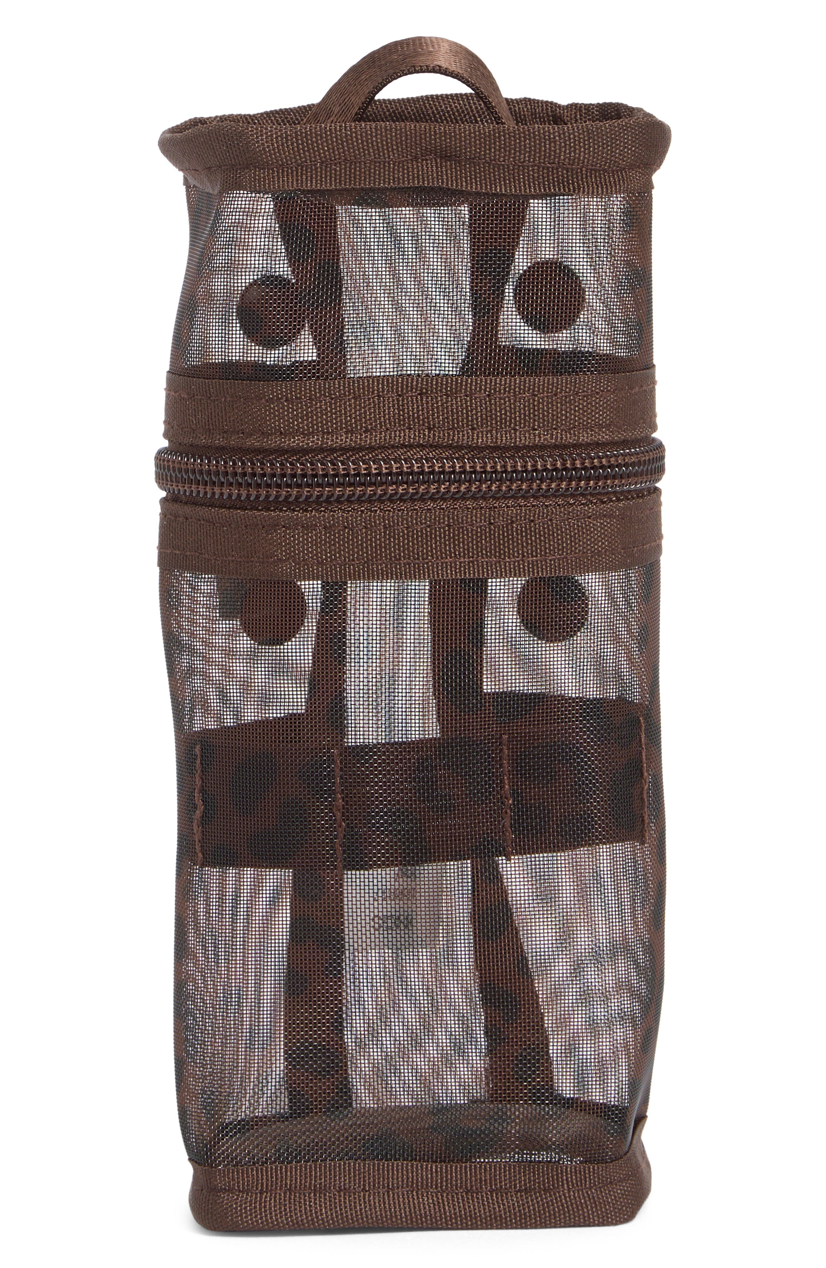 Mesh Cylinder Pencil Case