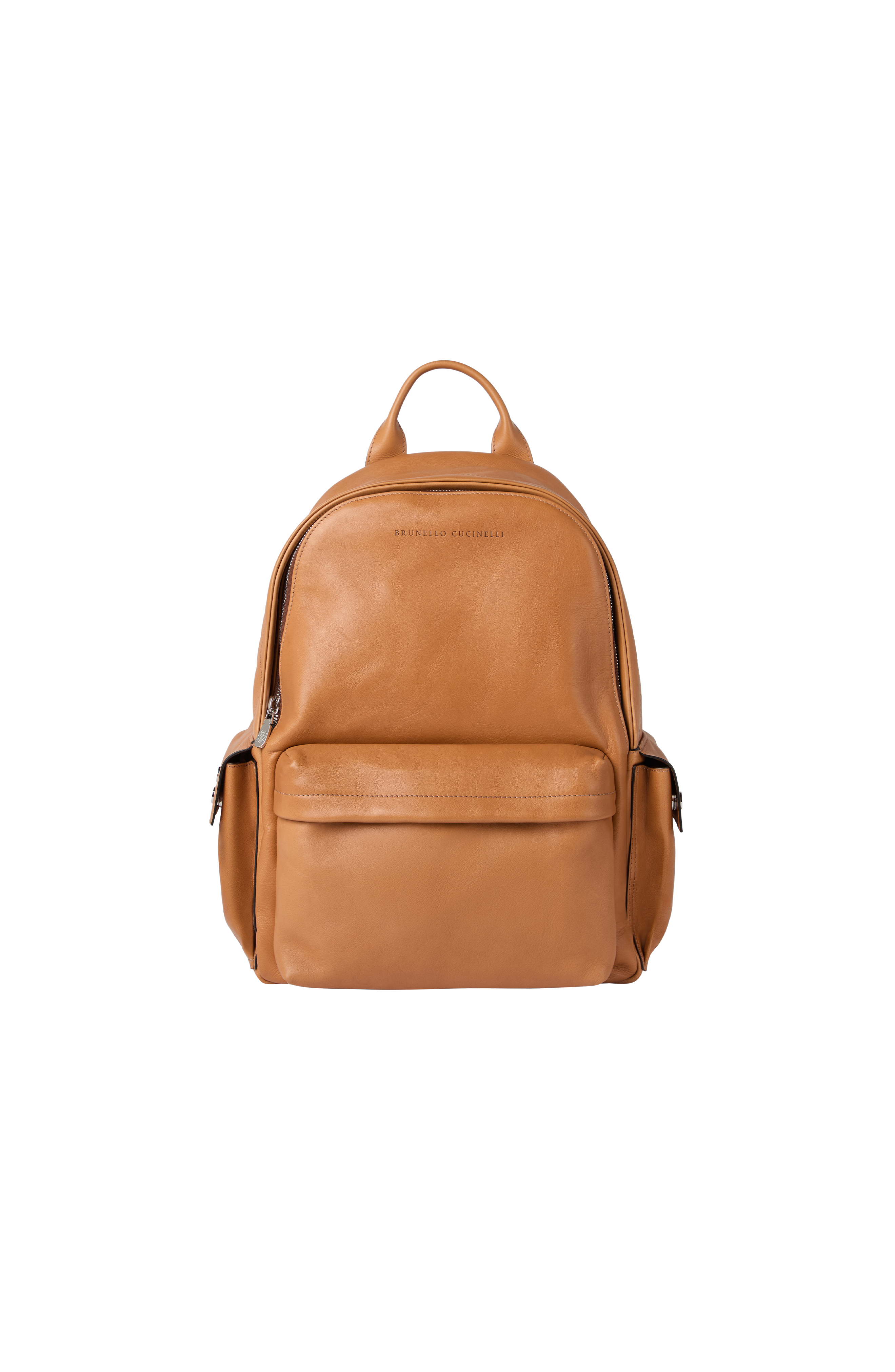 Brunello Cucinelli Cowhide travel backpack, Alternate, color, Cognac