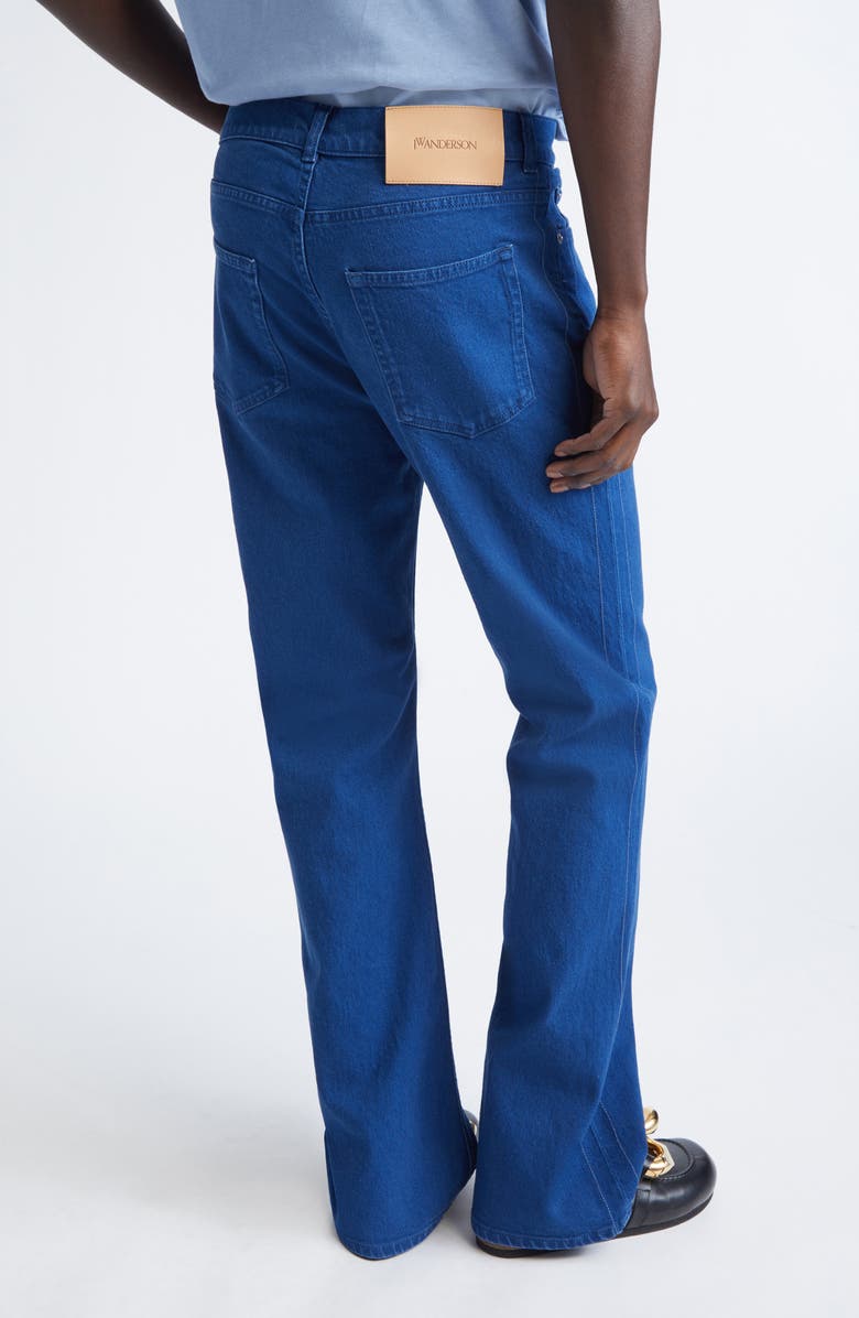 JW Anderson Bootcut Jeans, Alternate, color, Bright Blue