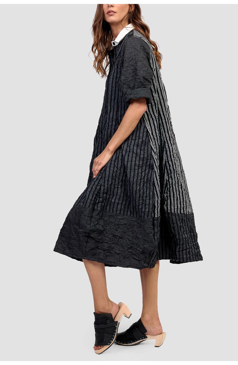 Alembika Patchwork cocoon shirt-dress, Alternate, color, 