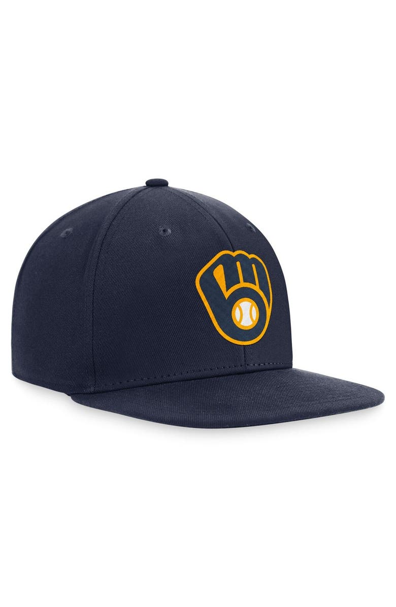 Nike Men's Nike  Navy Milwaukee Brewers Primetime Pro Snapback Hat, Alternate, color, 