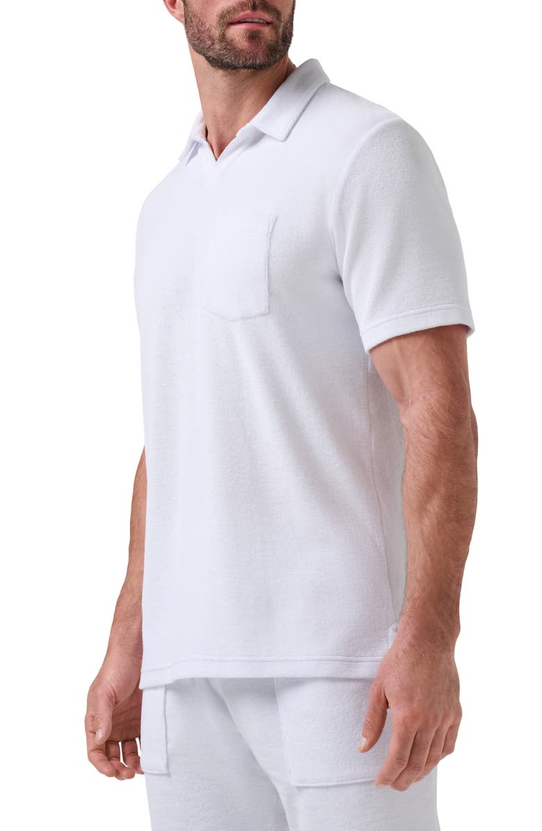 TravisMathew Beach Club Terry Popover Polo, Alternate, color, White