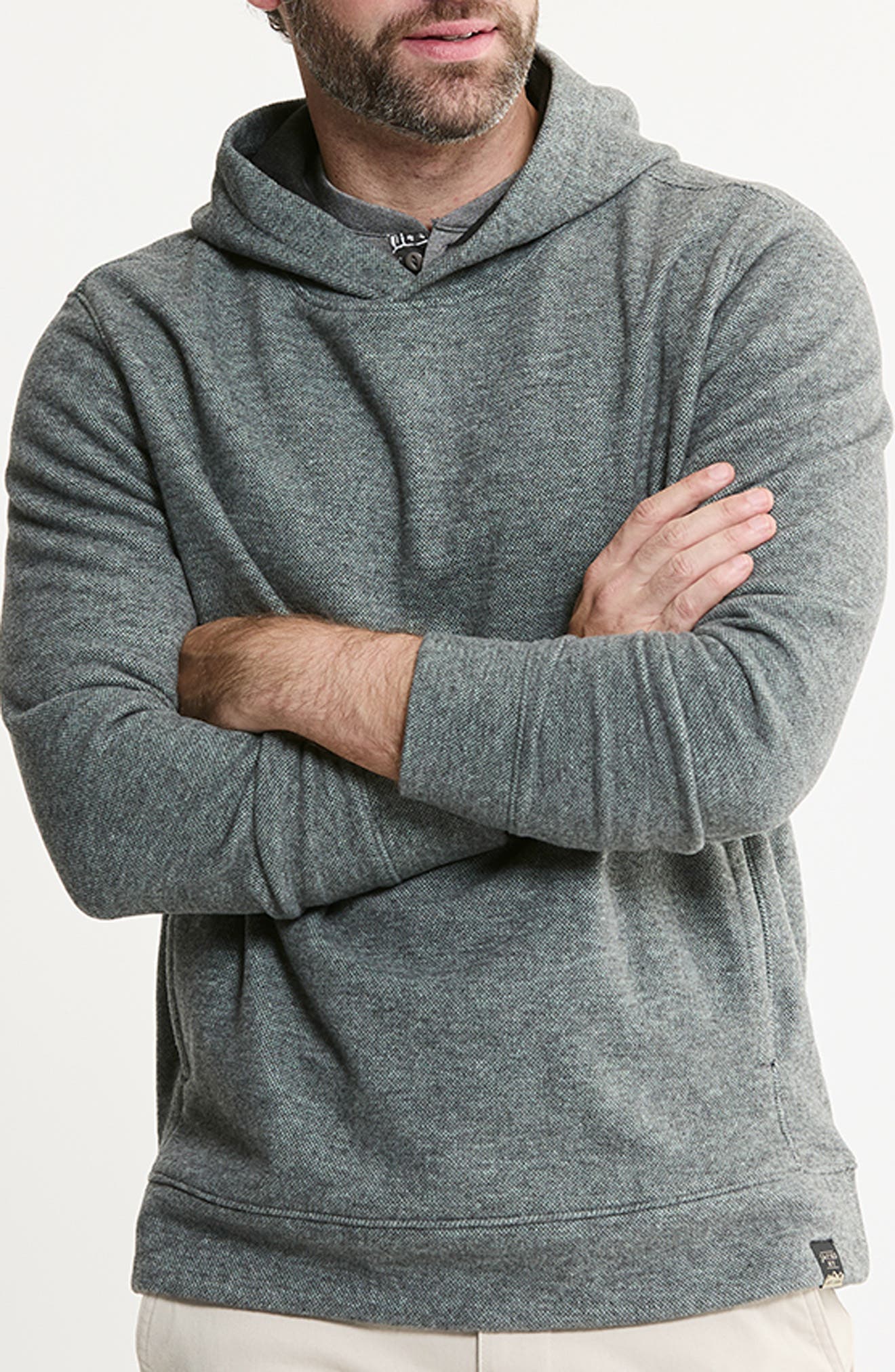 Textured Pullover Hoodie