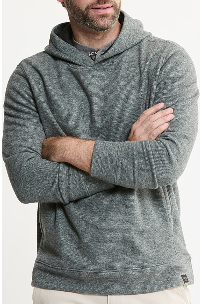 Textured Pullover Hoodie, Main, color, CHARCOAL