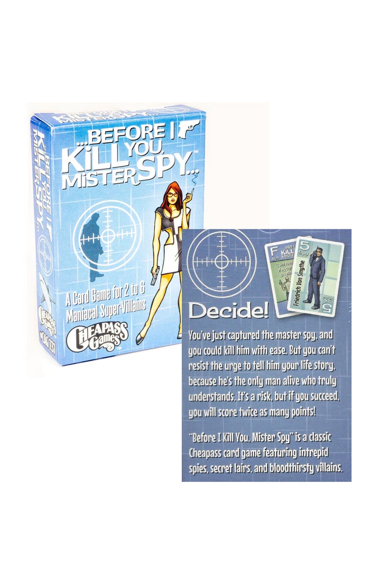 Cheapass Games Before I Kill You, Mister Spy, Ages 12+, Alternate, color, Multicolored