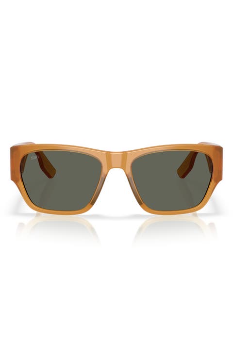 Suenos 57mm Polarized Rectangular Sunglasses