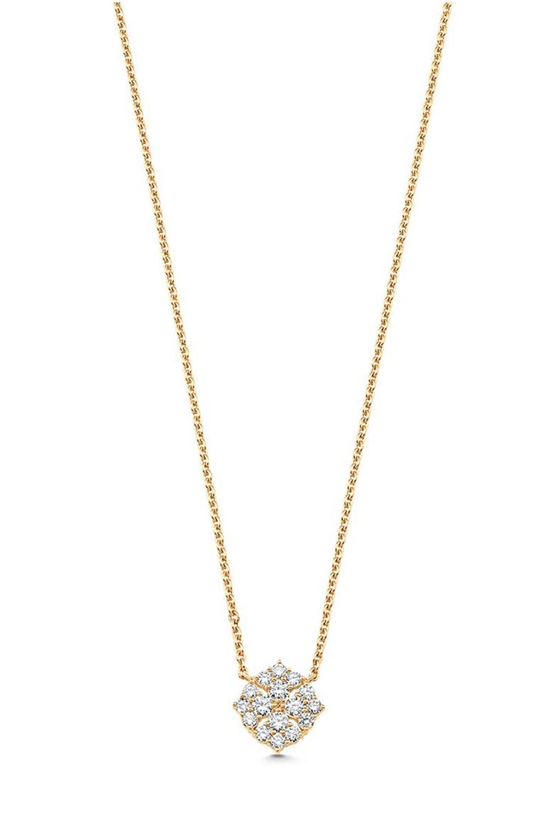 Flora Diamond Pendant Necklace, Main, color, YELLOW GOLD