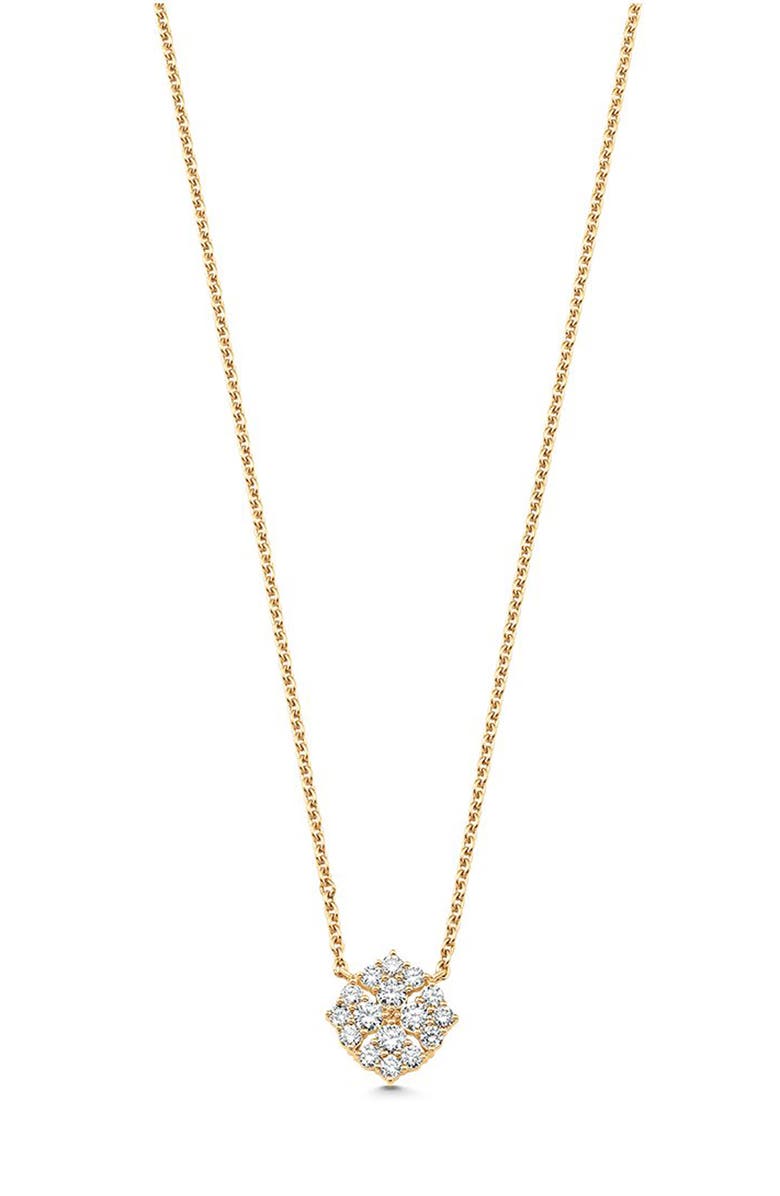 Sara Weinstock Flora Diamond Pendant Necklace, Main, color, Yellow Gold