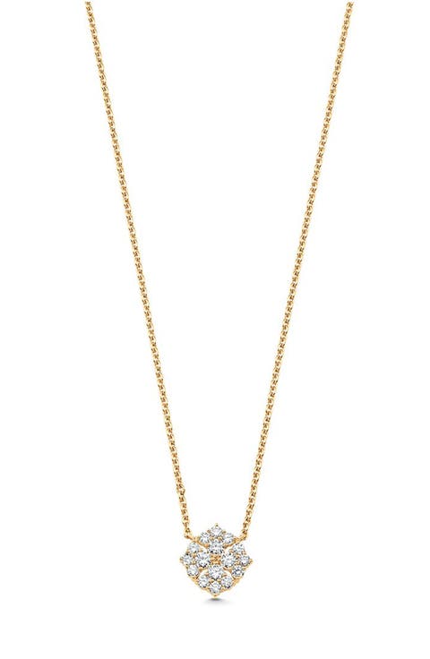Flora Diamond Pendant Necklace