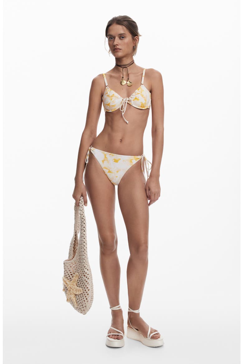 Tie Side Bikini Bottoms, Alternate, color, WHITE