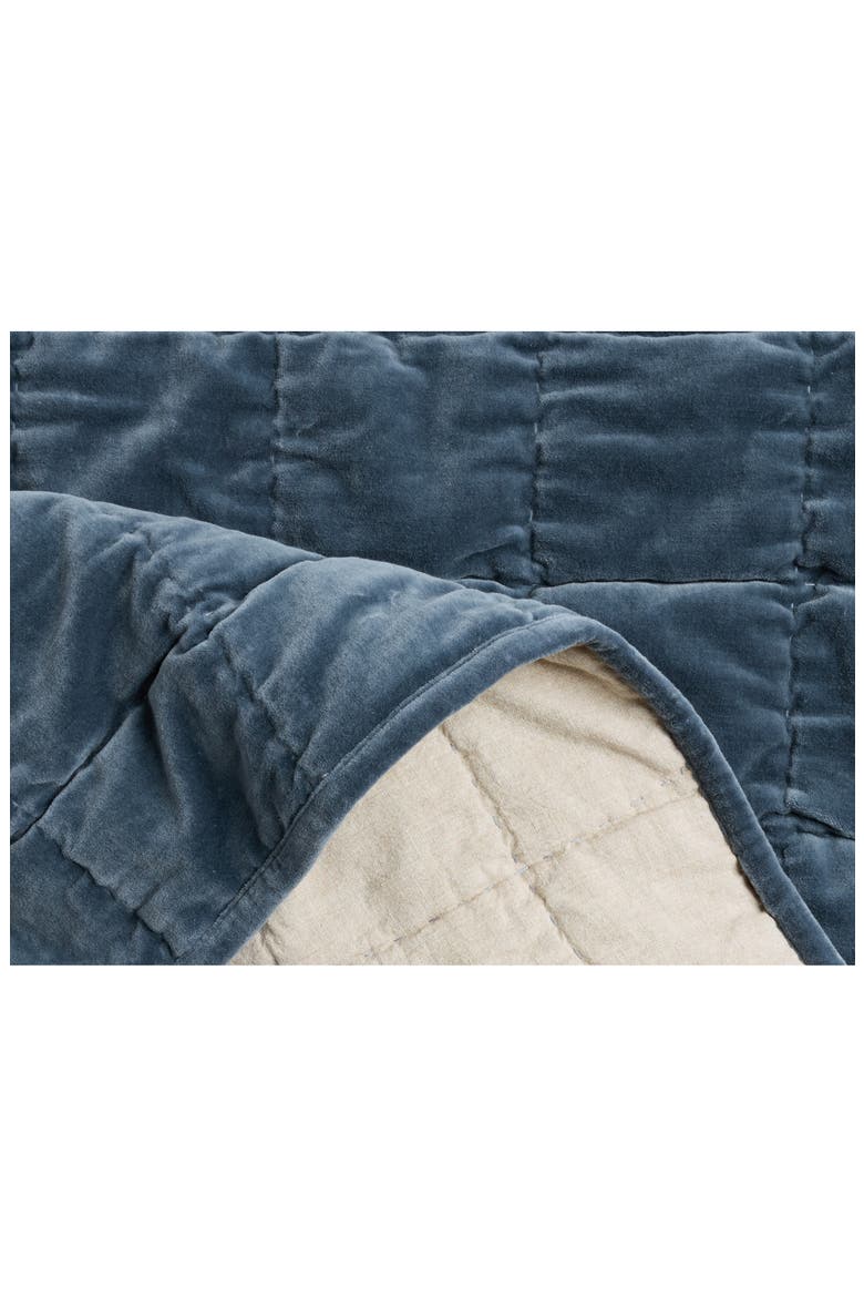Hand Stitched Velveteen Quilt, Alternate, color, DUSK