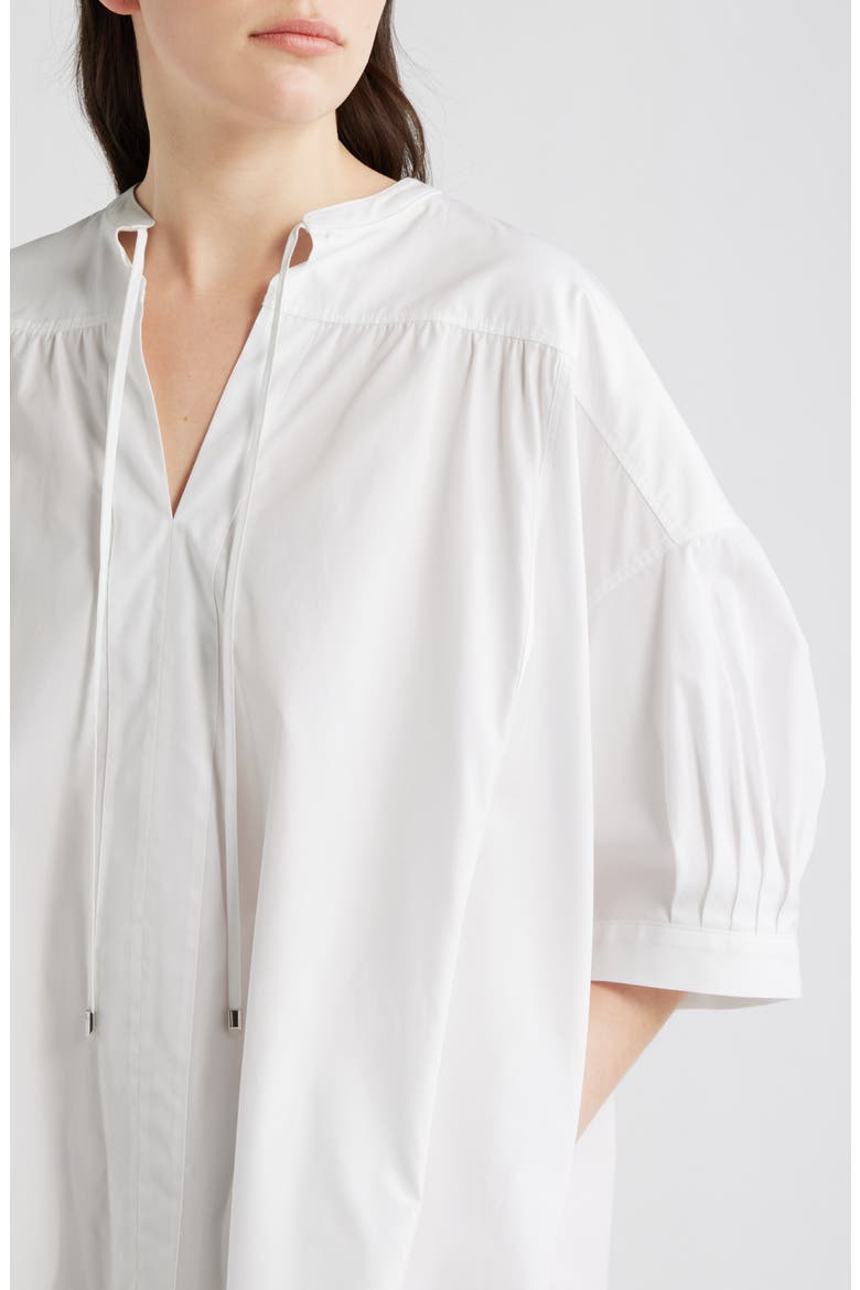 Dollana Oversize Cotton Shift Dress, Alternate, color, BRIGHT WHITE