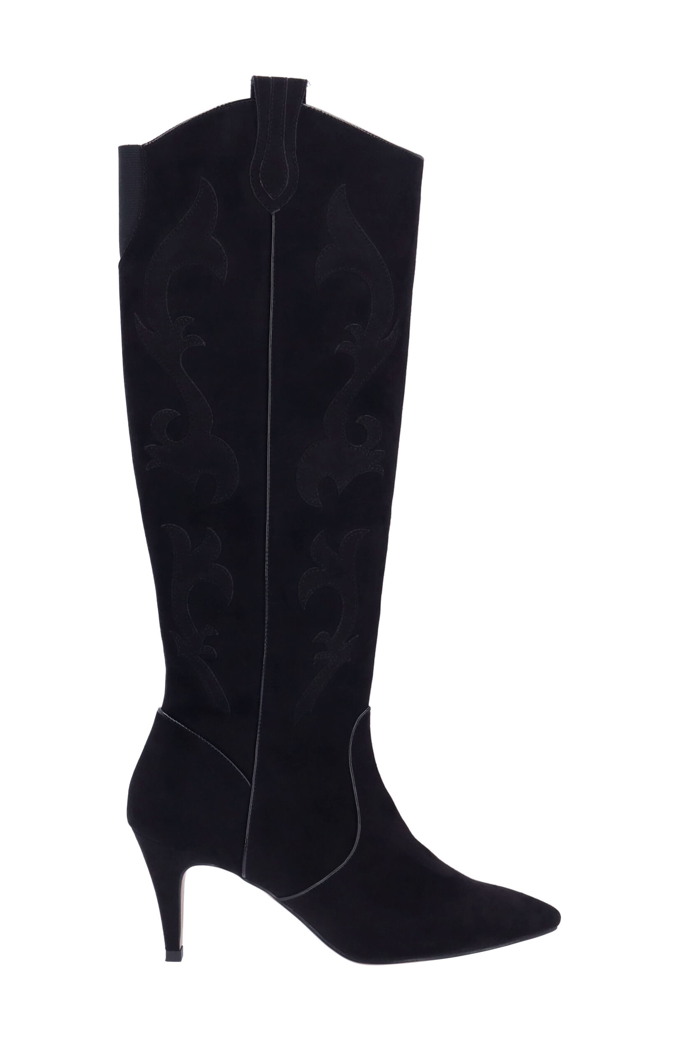 J. Reneé Siera Knee High Western Boot, Alternate, color, Black