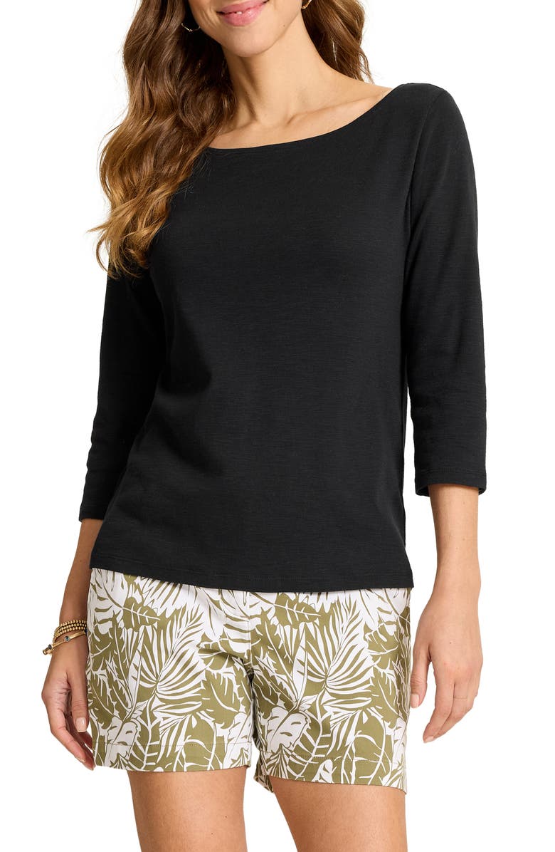 Tommy Bahama Ashby Slub Top, Main, color, Black