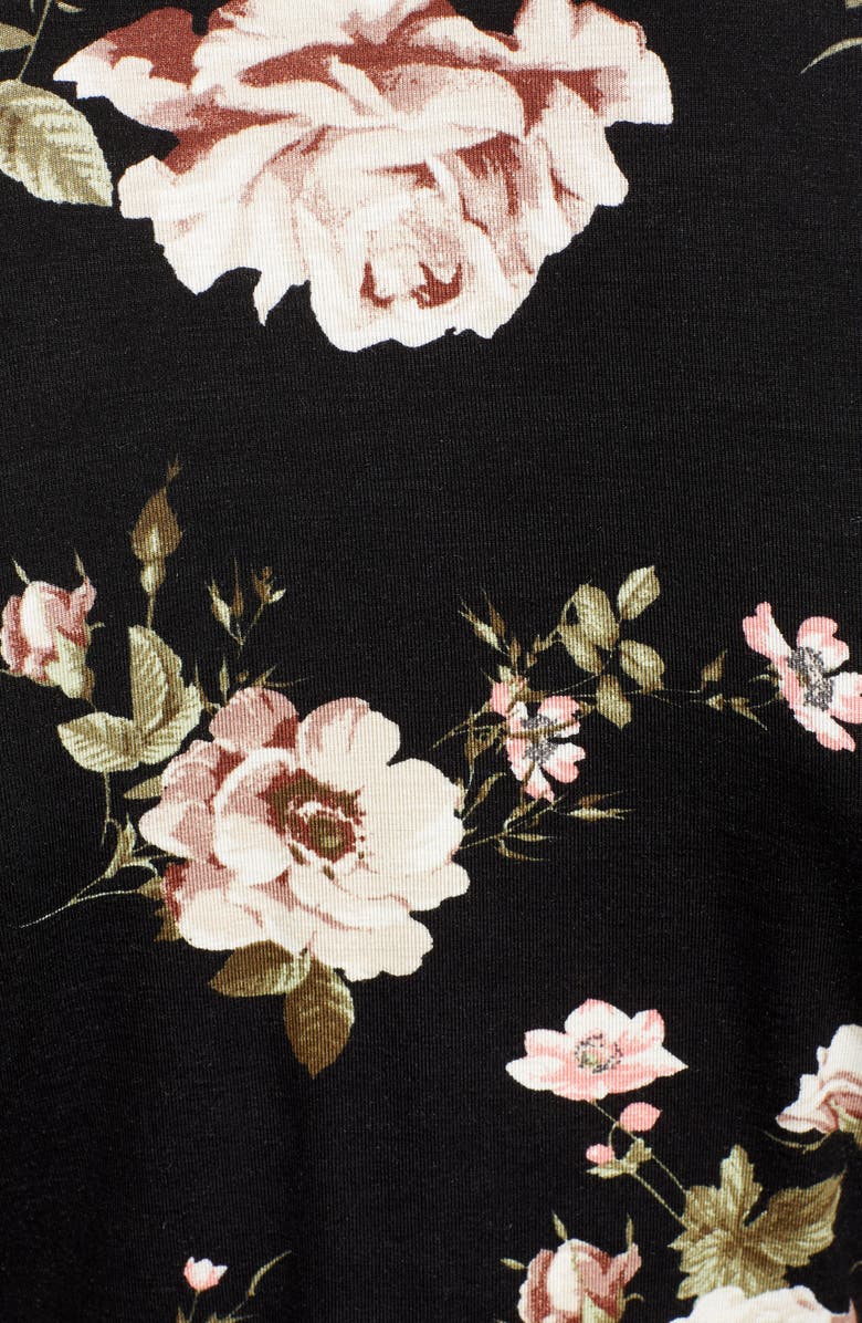 Angel Maternity Floral Maternity/Nursing Pajamas, Alternate, color,