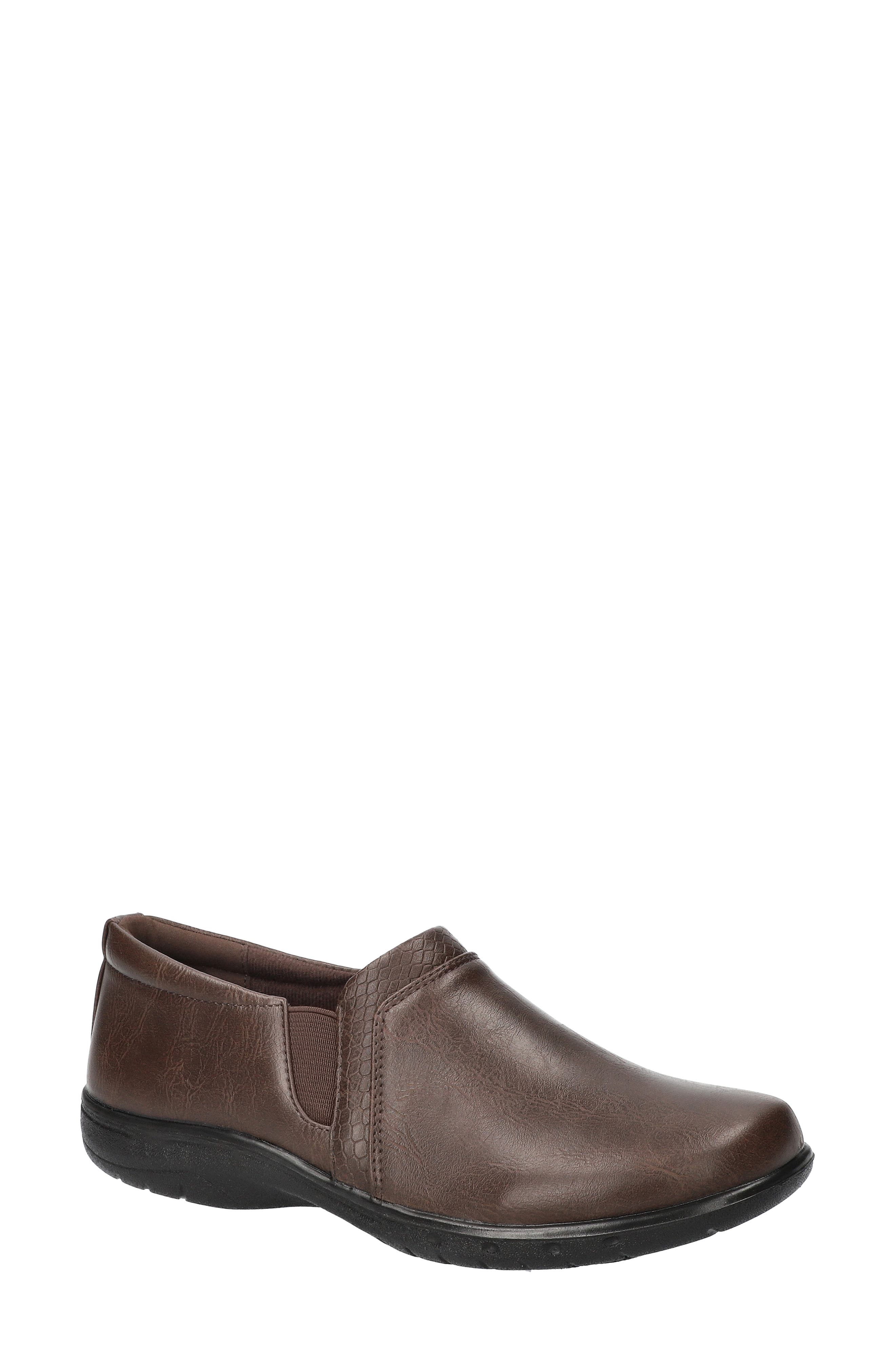 Moira Faux Leather Slip-On, Main, color, BROWN SNAKE