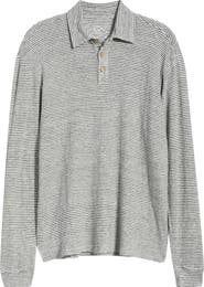 ALEX CRANE Linen Long Sleeve Polo