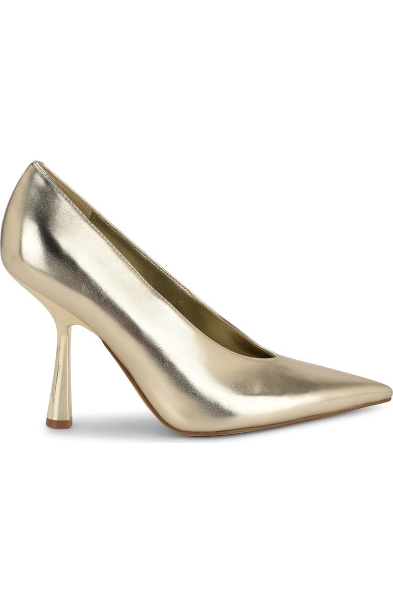 Nine West Lorela Pointed Toe Pump, Alternate, color, Gold