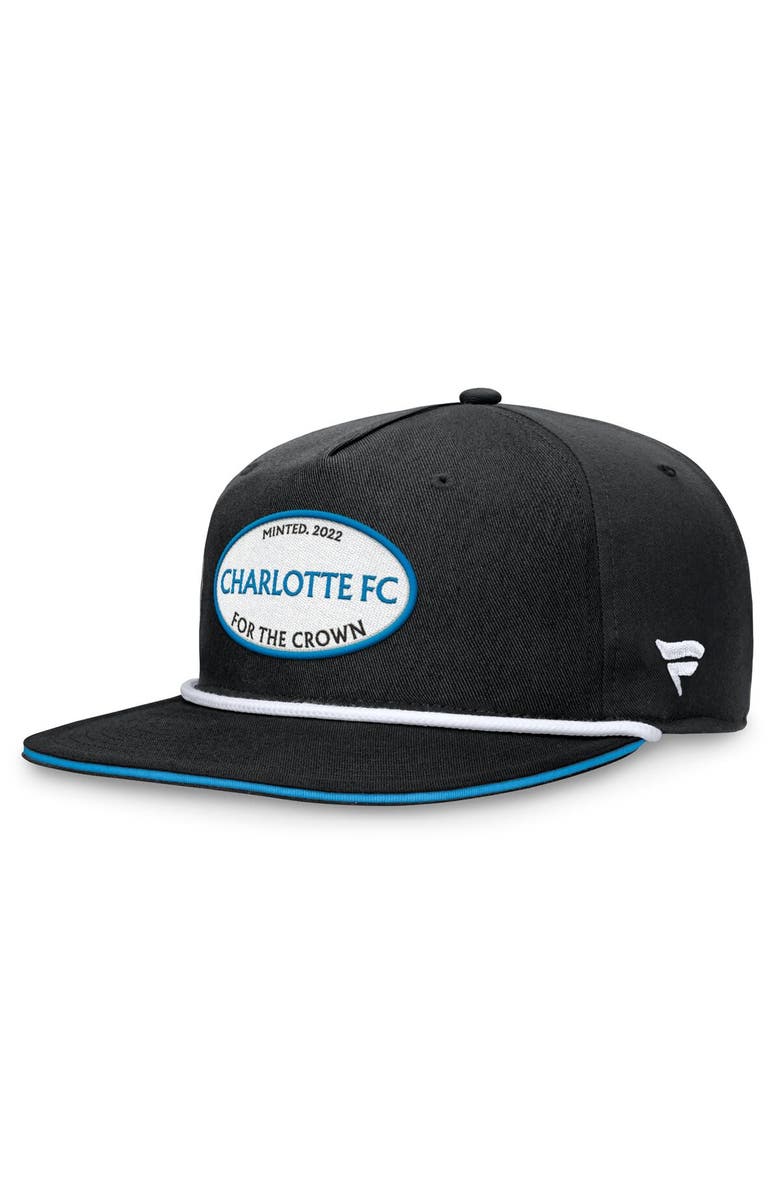 FANATICS Men's Fanatics Branded Black Charlotte FC Iron Golf Snapback Hat, Alternate, color, Black