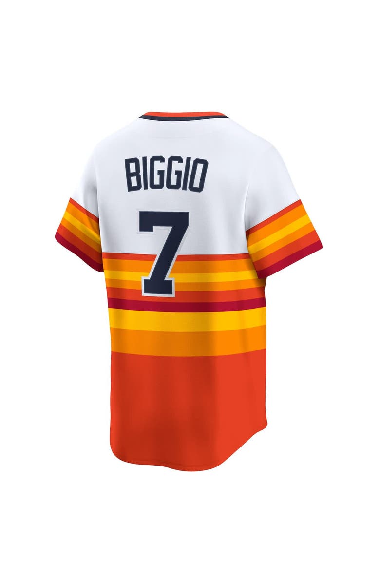 Nike Men's Nike Craig Biggio White Houston Astros Throwback Cooperstown Collection Limited Player Jersey, Alternate, color, White