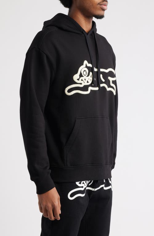 Icecream Sauce Logo Appliqué Hoodie In Black