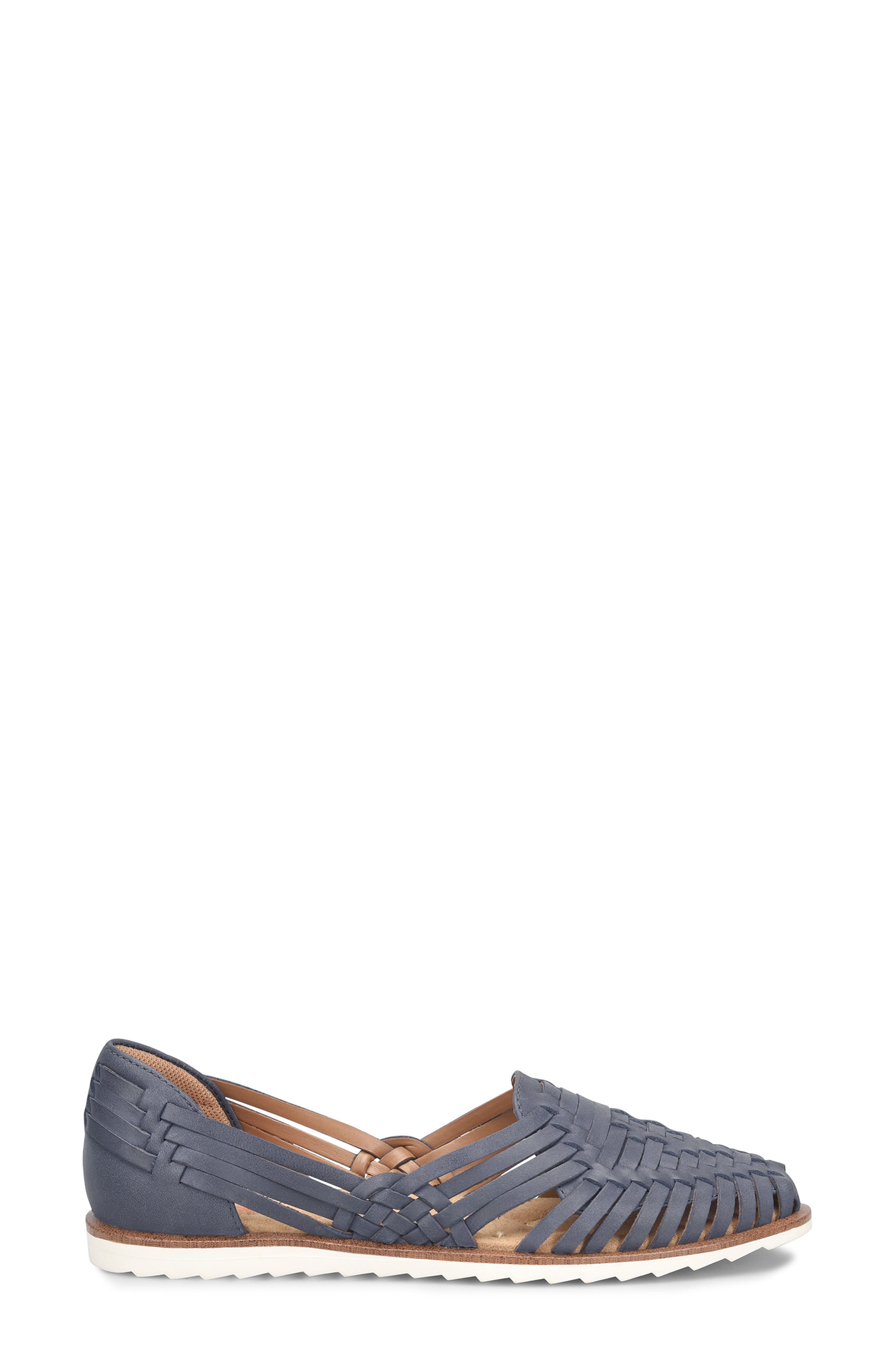 Ranier Huarache Flat, Alternate, color, NAVY