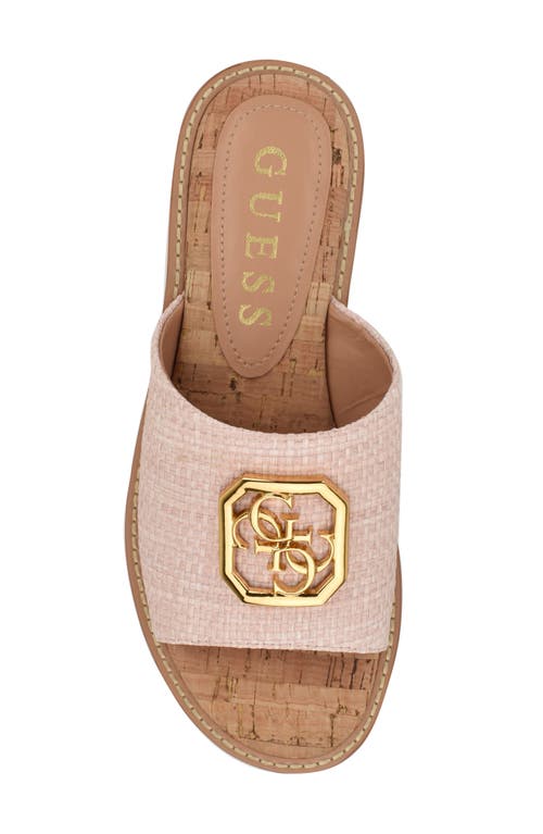 Guess Graysie Slide Sandal In Pink