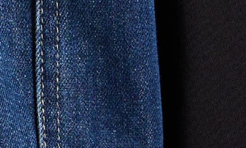 Tractr Kids' French Terry & Denim Trucker Jacket In Multi