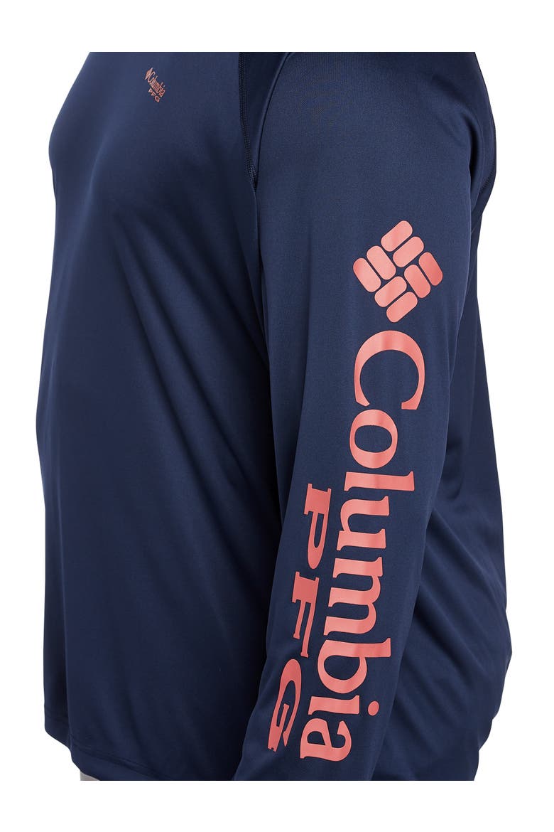 Big & Tall Terminal Tackle Hoodie, Alternate, color, COLLGT NVY SUNST RED