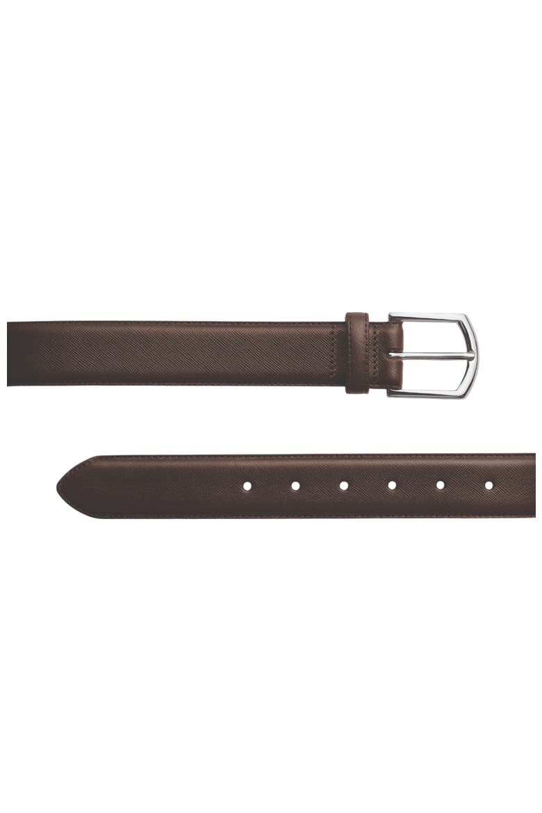 Leather Belt, Alternate, color, Dark Chocolate