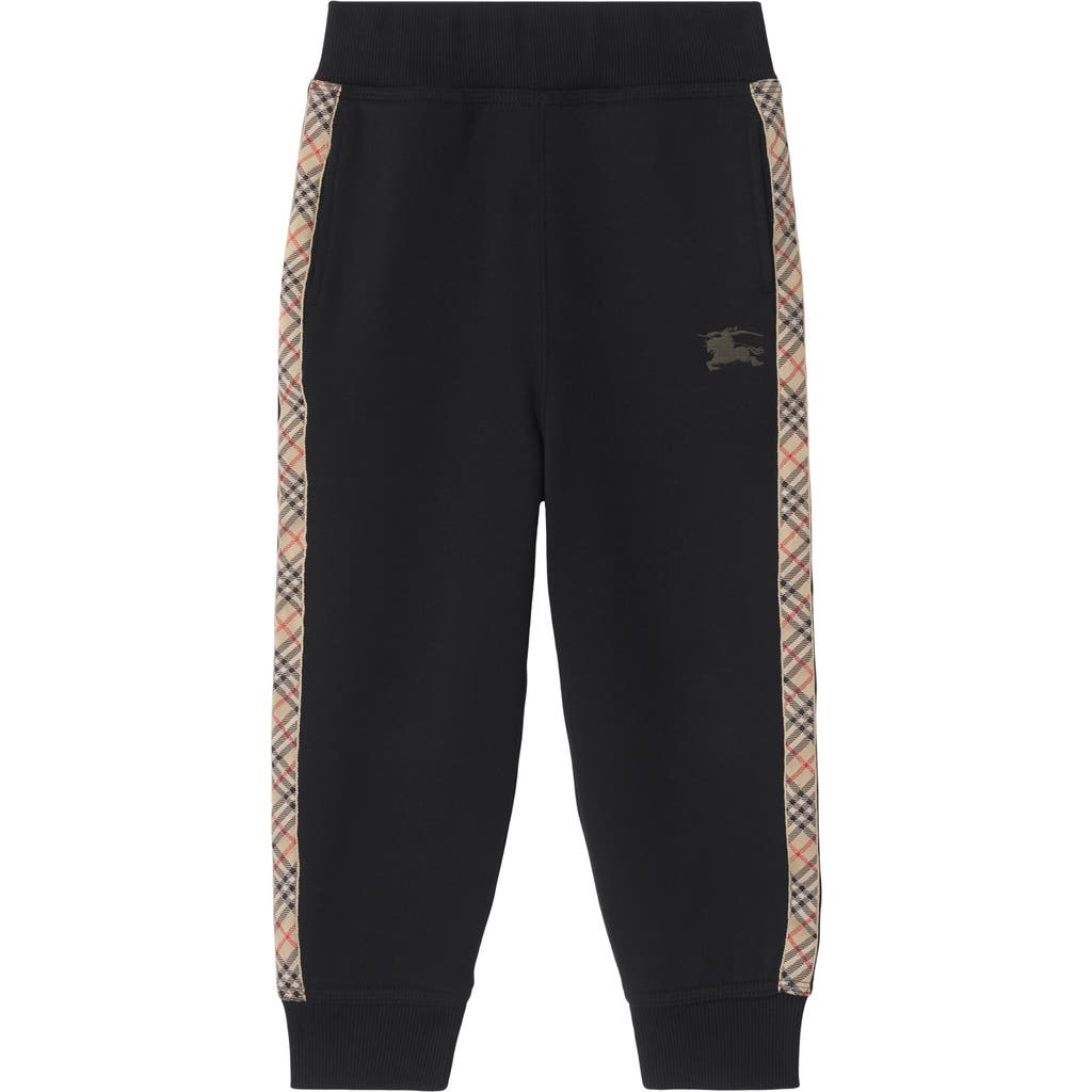 Burberry Kid Boy Jersy Trsrs In Black
