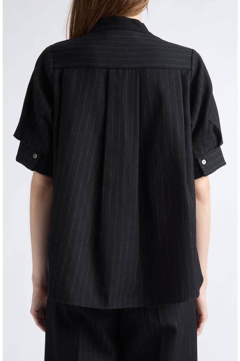 Hybrid Wool Cardigan Top (Nordstrom Exclusive), Alternate, color, BLACK