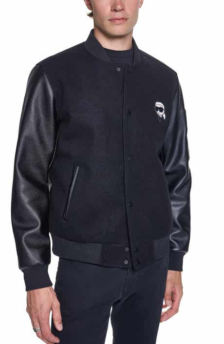 Mixed Media Bomber Jacket