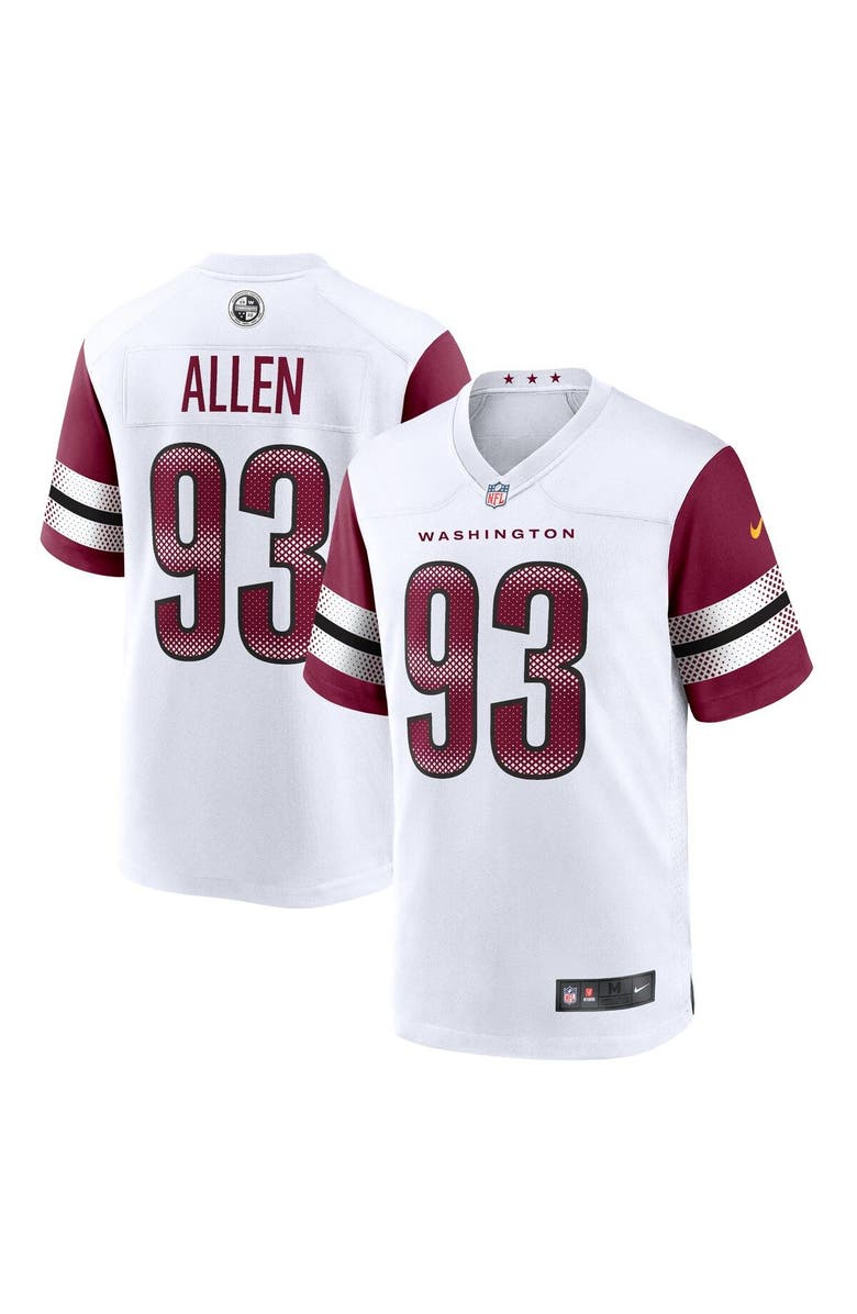 Nike Men's Nike Jonathan Allen White Washington Commanders Game Jersey, Main, color,