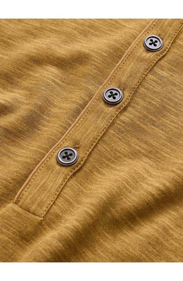 John Varvatos Biello Slim Fit Henley Top, Alternate, color, Light Umber