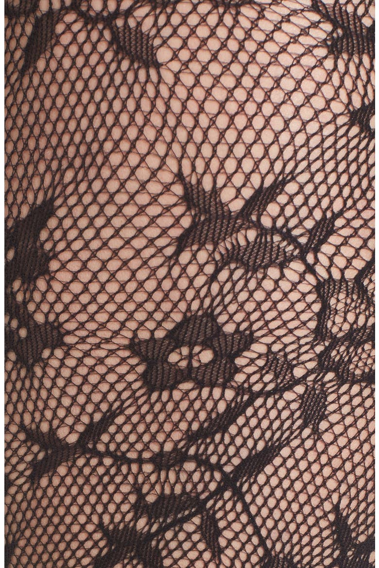 Lace Tights, Alternate, color, BLACK