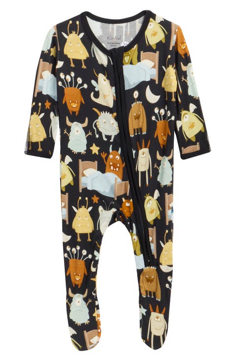 Print Zip Footie