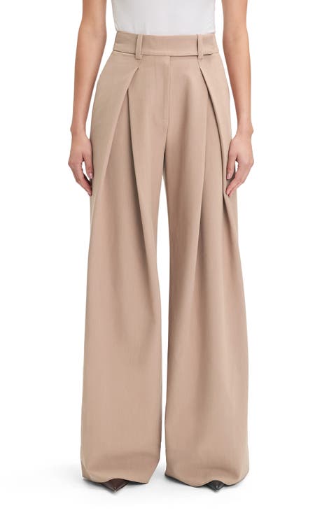 Pleated Wide Leg Pants