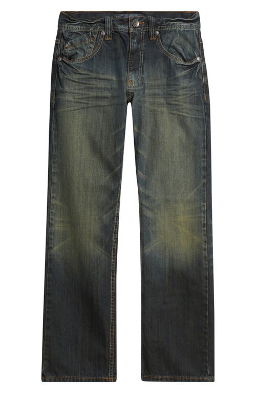 Level 7 Relaxed Straight Leg Jeans In Blue