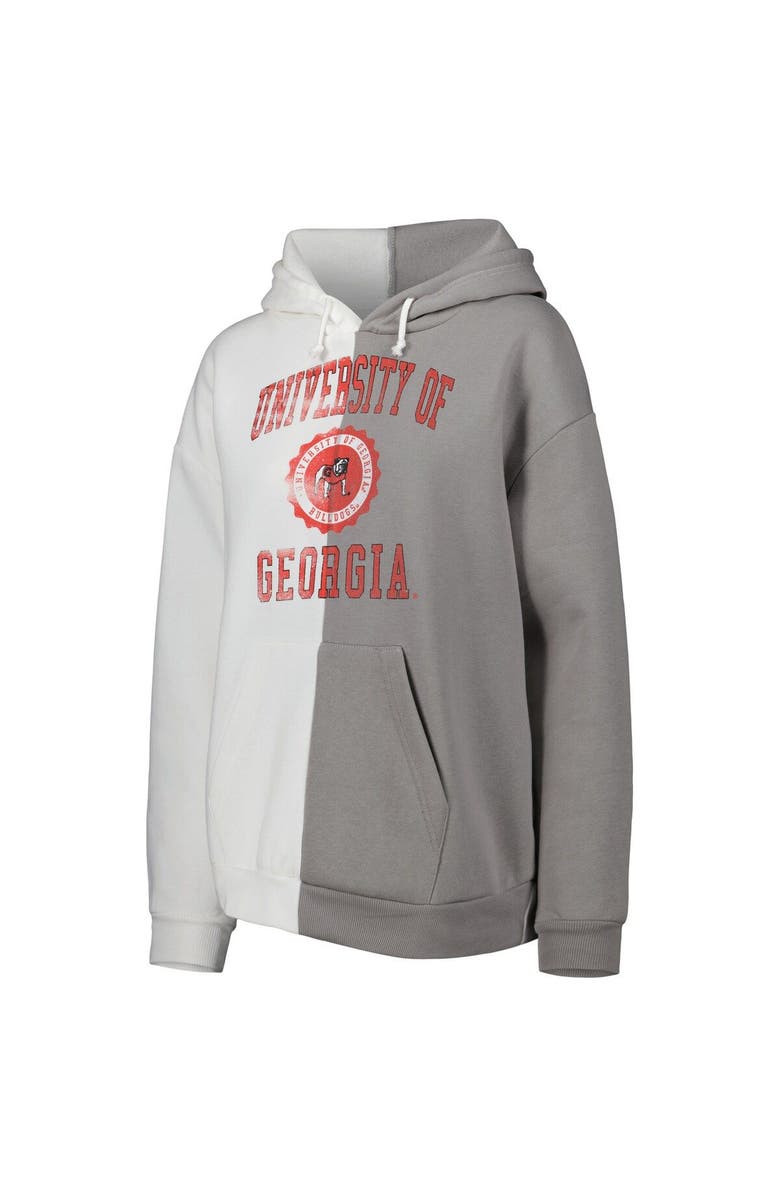 GAMEDAY COUTURE Women's Gameday Couture Gray/White Georgia Bulldogs Split Pullover Hoodie, Alternate, color, White