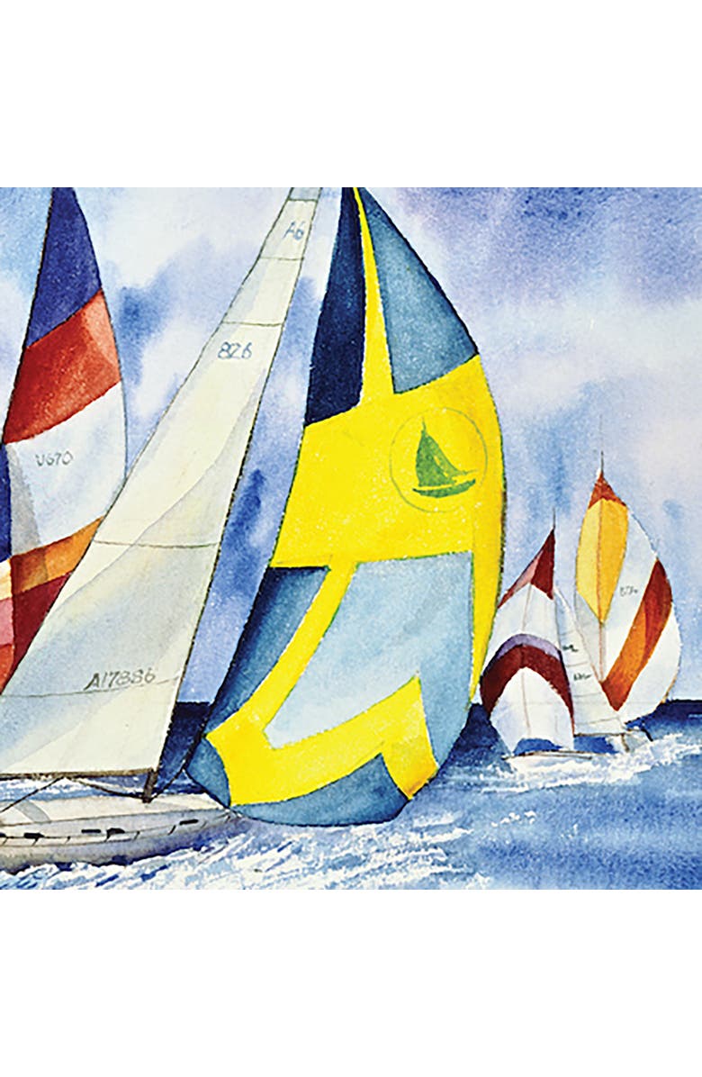 Hart Puzzles Sailboats by Kathleen Parr McKenna, 24 x 30 1000 Piece Puzzle, Alternate, color, Multicolored