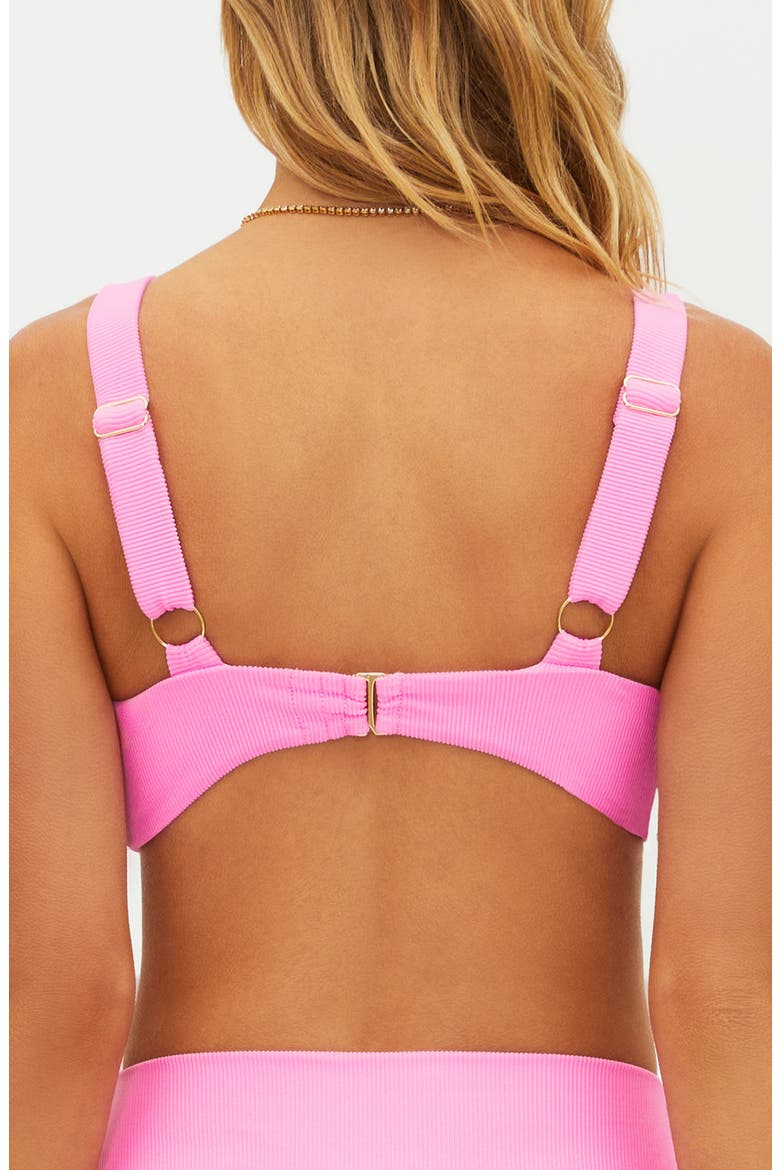 Sophia Sweetheart Neck Bikini Top, Alternate, color, PRISM PINK