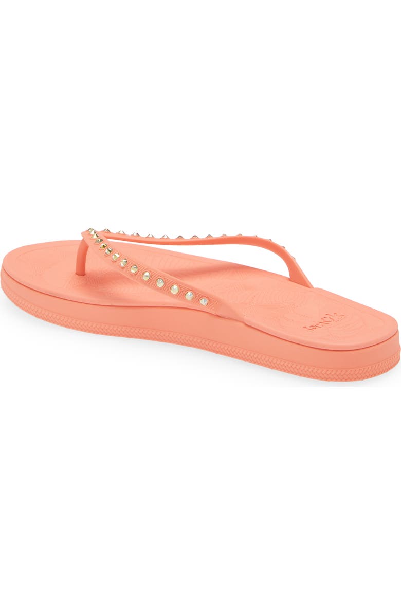 Sanuk Funshine Rhinestone Flip Flop, Alternate, color, Fusion Coral