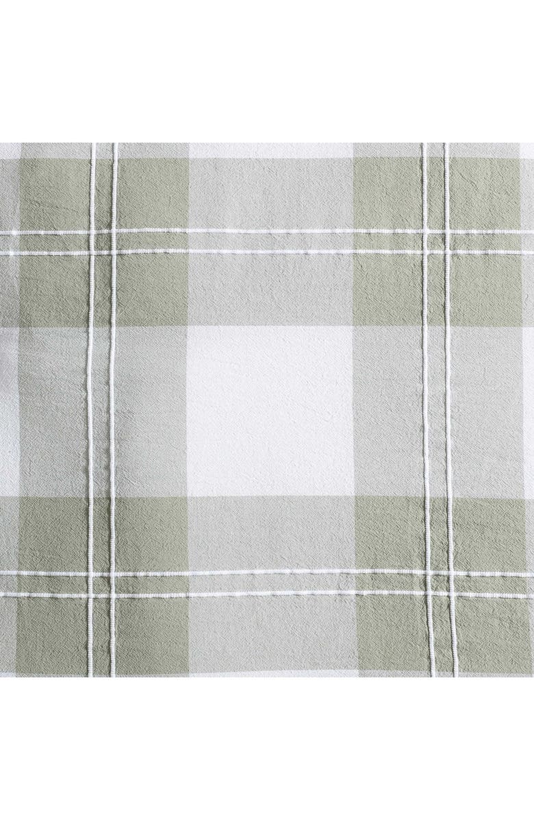 Eddie Bauer Mountain Embroidery Plaid Comforter Set, Alternate, color, Soft Olive