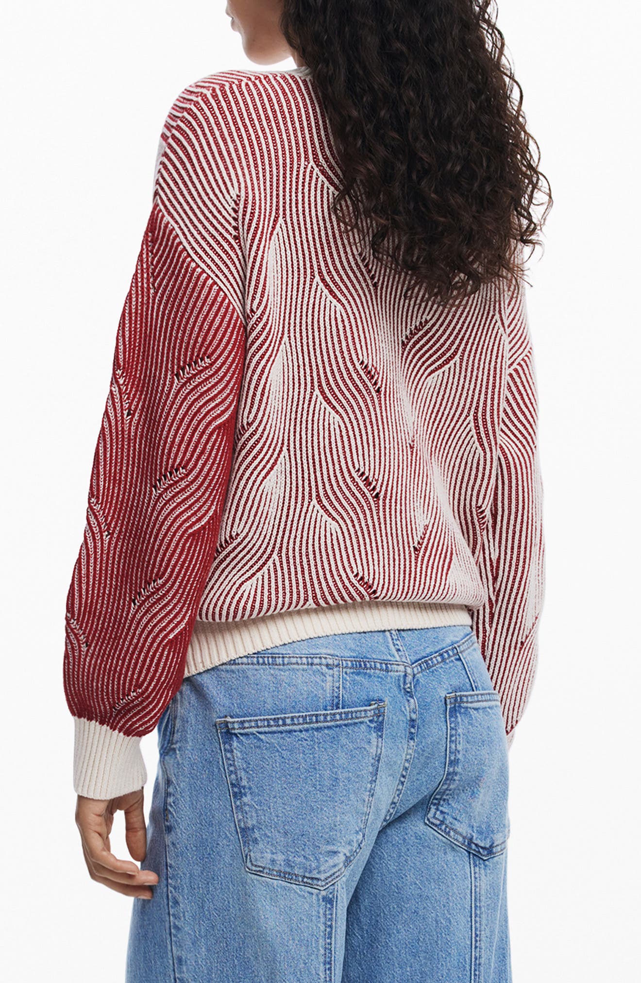 Colorblock Stripe Sweater - image 2