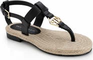 PHILIPP PLEIN Nappa Sandals Rope Hexagon Women