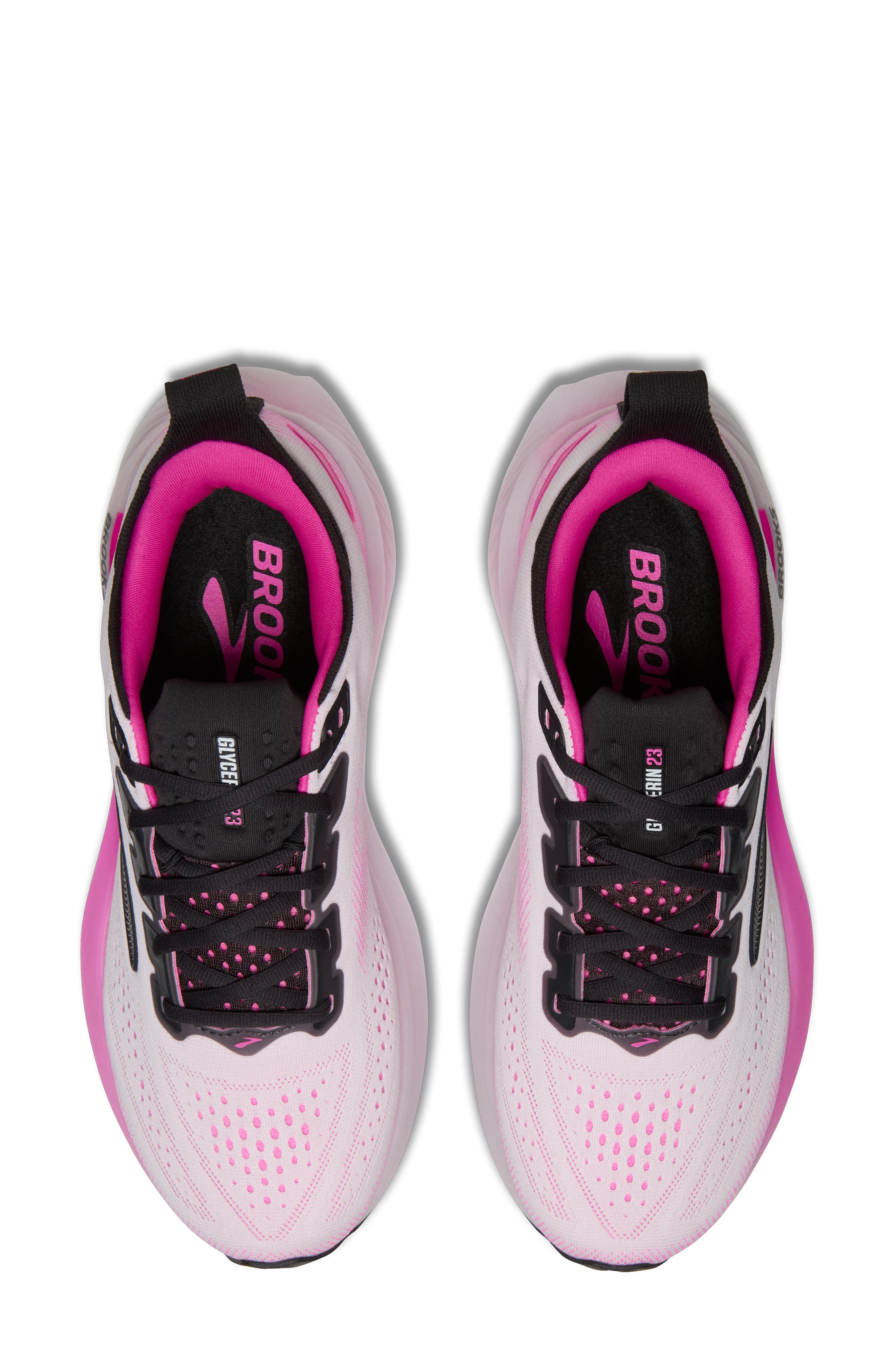 Glycerin 23 Running Shoe, Alternate, color, WHITE/PHANTOM/CYBER PINK