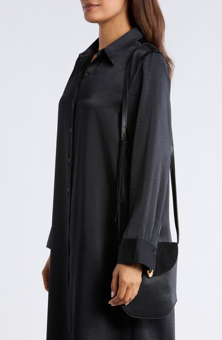 Dolce Vita Perry Top Flap Phone Crossbody Bag, Alternate, color, Black