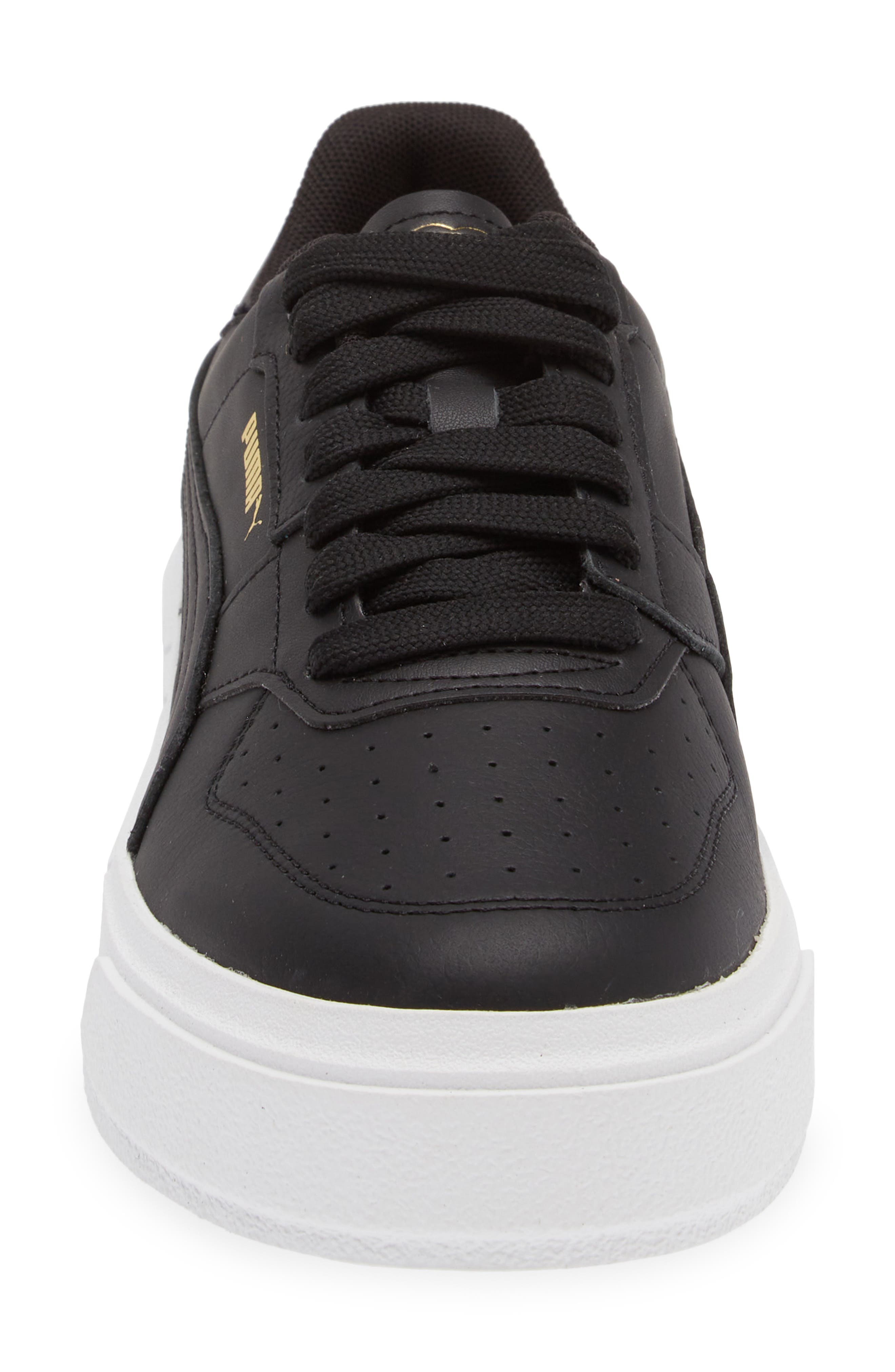 PUMA Cali Court Leather Sneaker, Alternate, color, Puma Black-Puma White