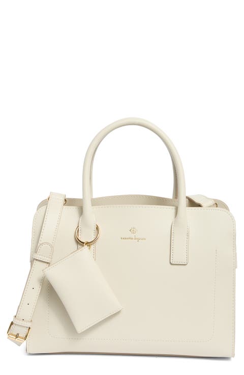 Triple Compartment Satchel Bag